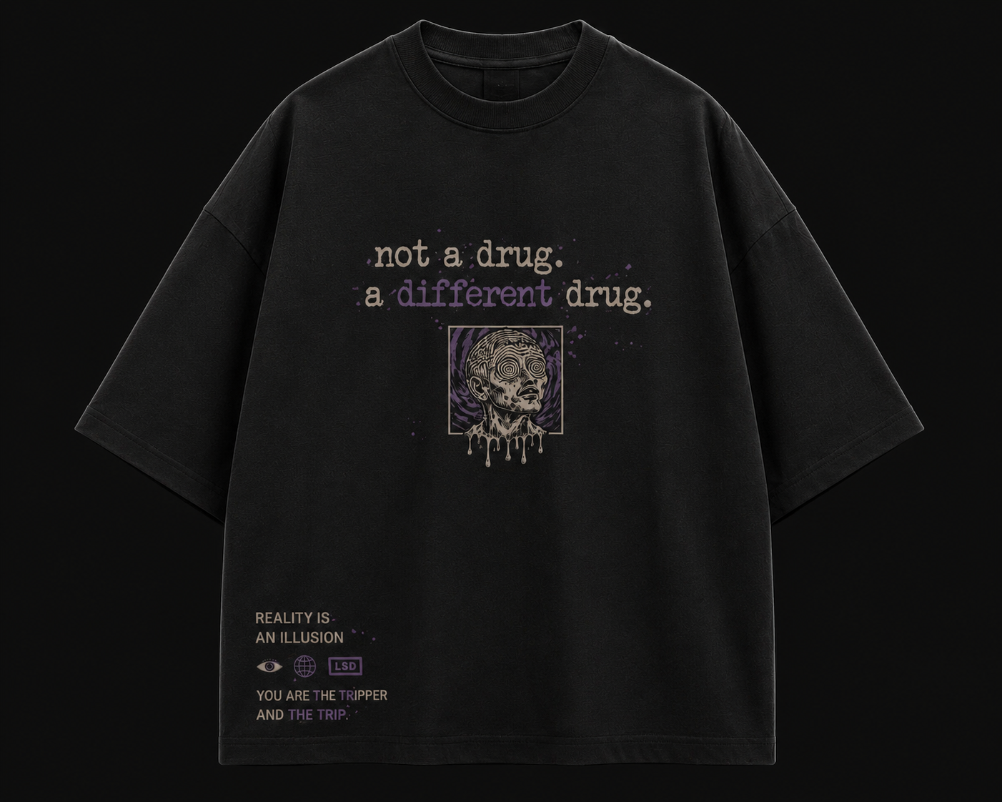 Open Your Mind (LSD POV) Graphic Tee – Premium Oversized Cotton T-Shirt