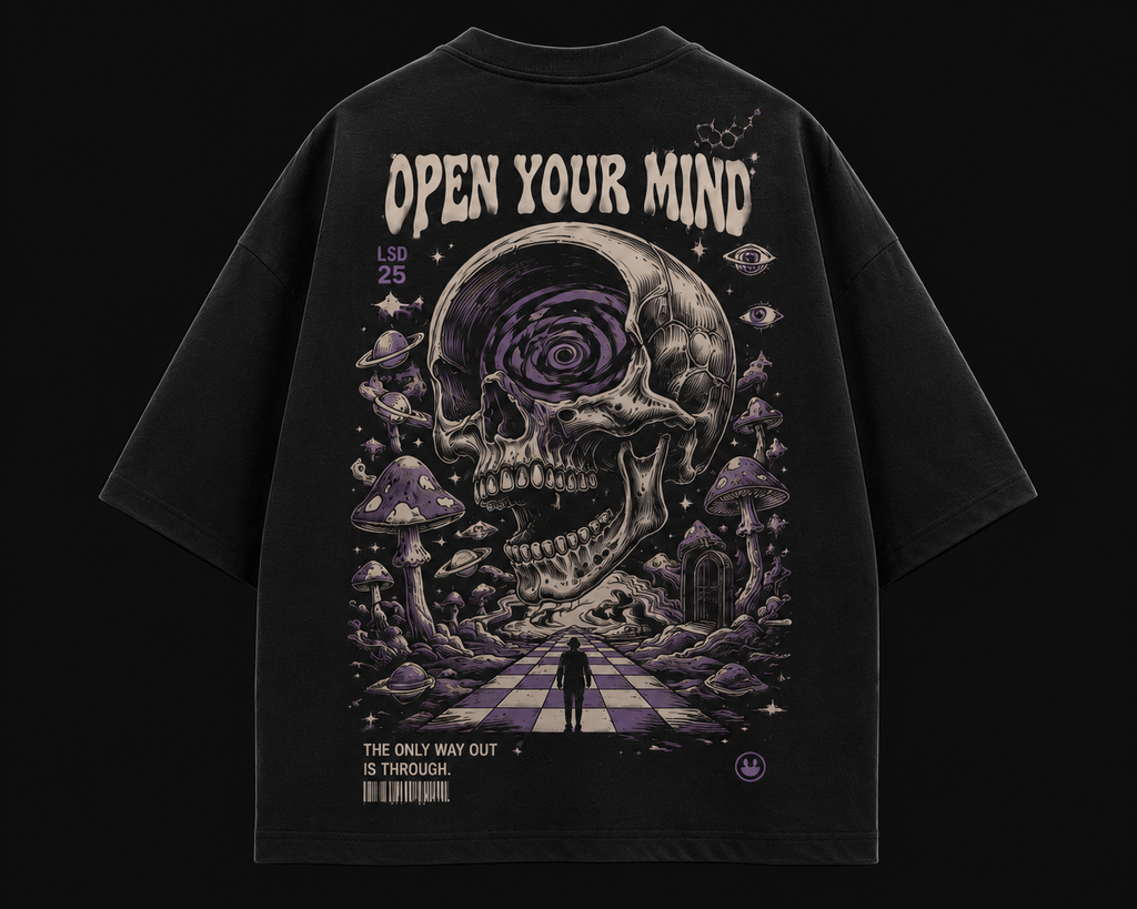 Open Your Mind (LSD POV) Graphic Tee – Premium Oversized Cotton T-Shirt