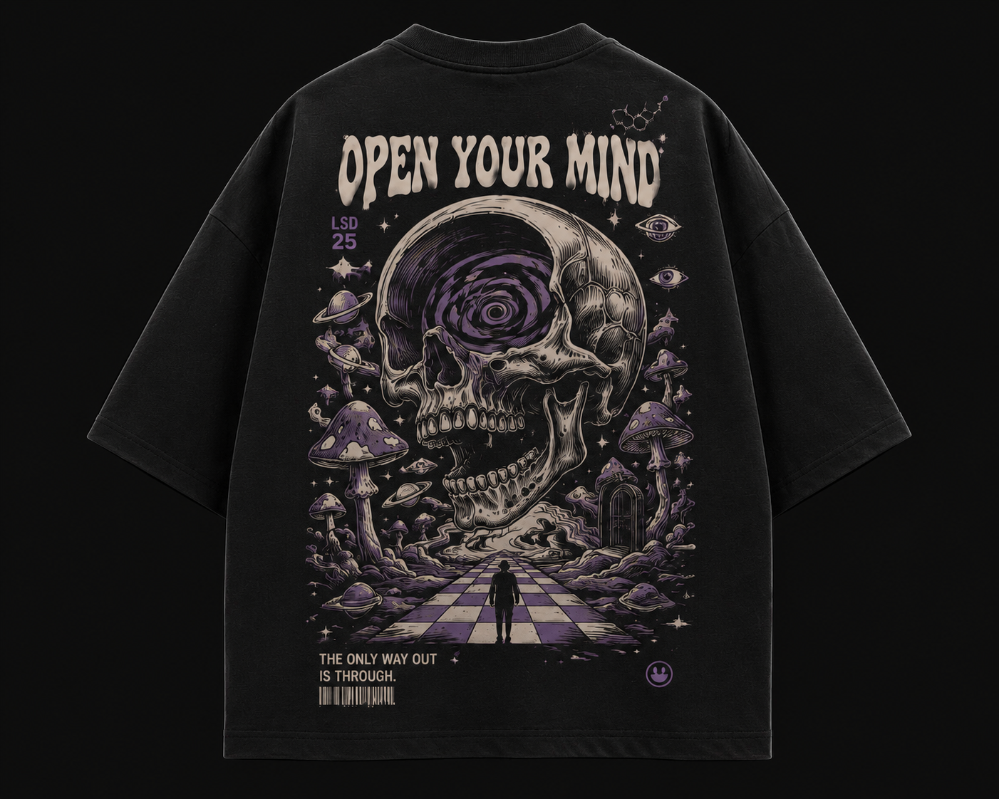 Open Your Mind (LSD POV) Graphic Tee – Premium Oversized Cotton T-Shirt