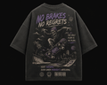 No Brakes No Regrets Oversized Drop Shoulder Tee