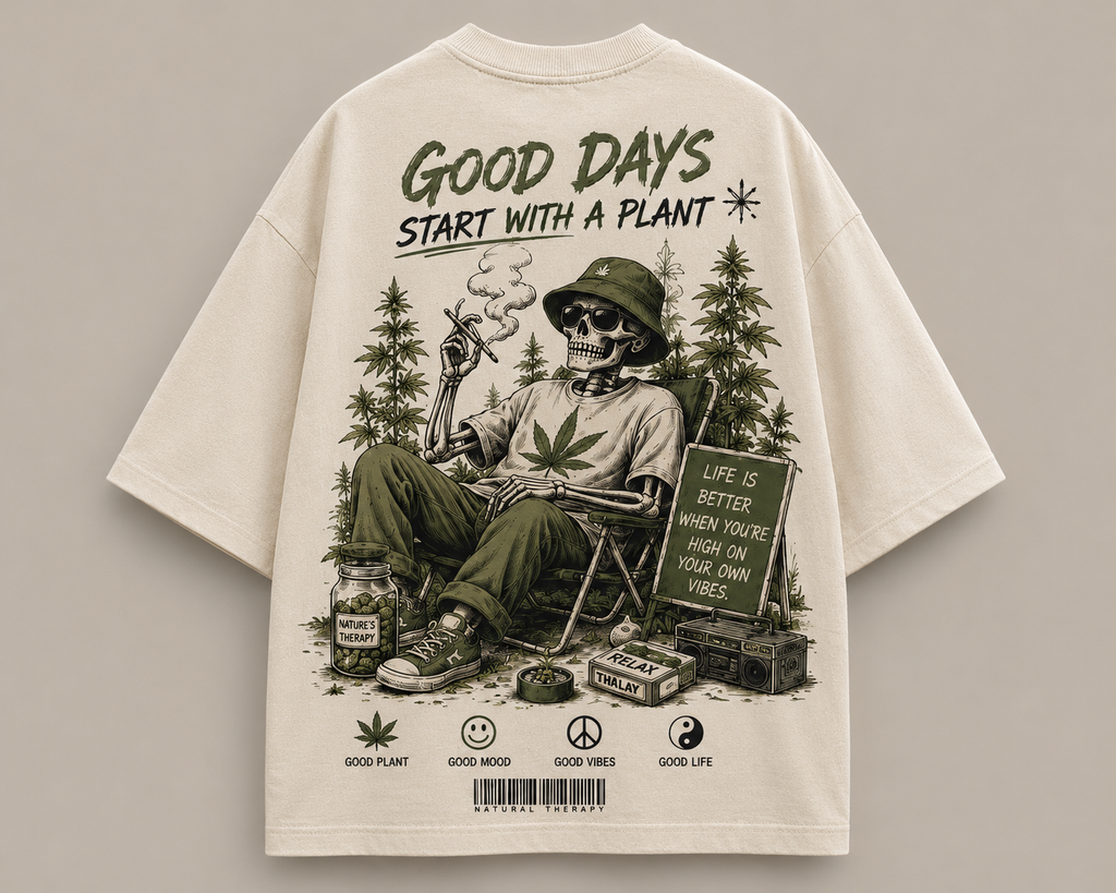 911 Keep It Green Korean Oversized T-Shirt