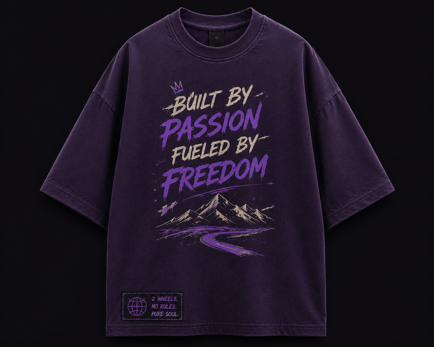 911 Built by Passion Oversized Drop Shoulder T-Shirt